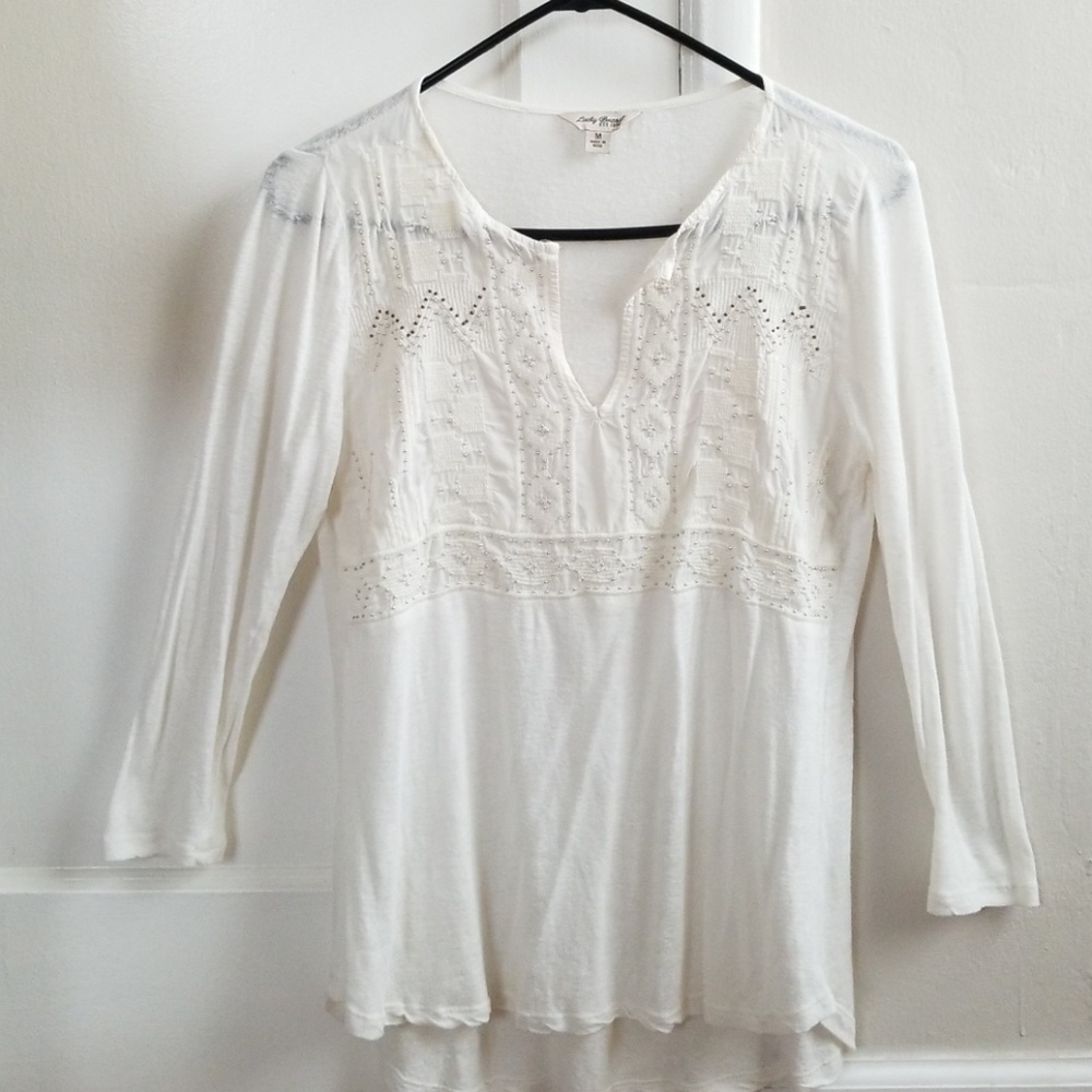 LUCKY BRAND casual cotton knit top